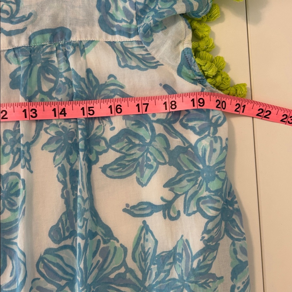Sail to Sable Blue and Green Patterned Dress - Picture 6 of 8